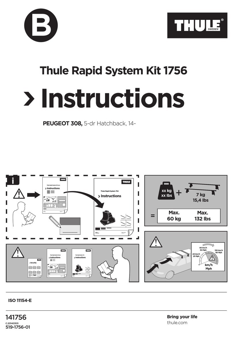 Thule Rapid System Kit 1756 Manuel utilisateur