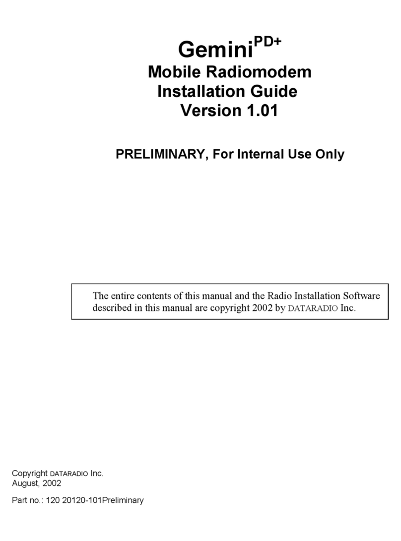 Dataradio Gemini/PD+ Manuel utilisateur