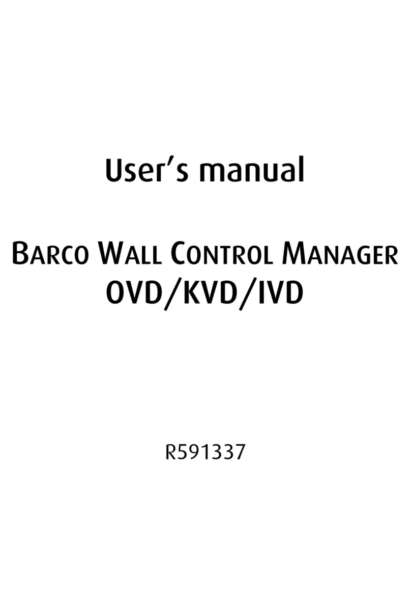 Barco KVD Manuel utilisateur