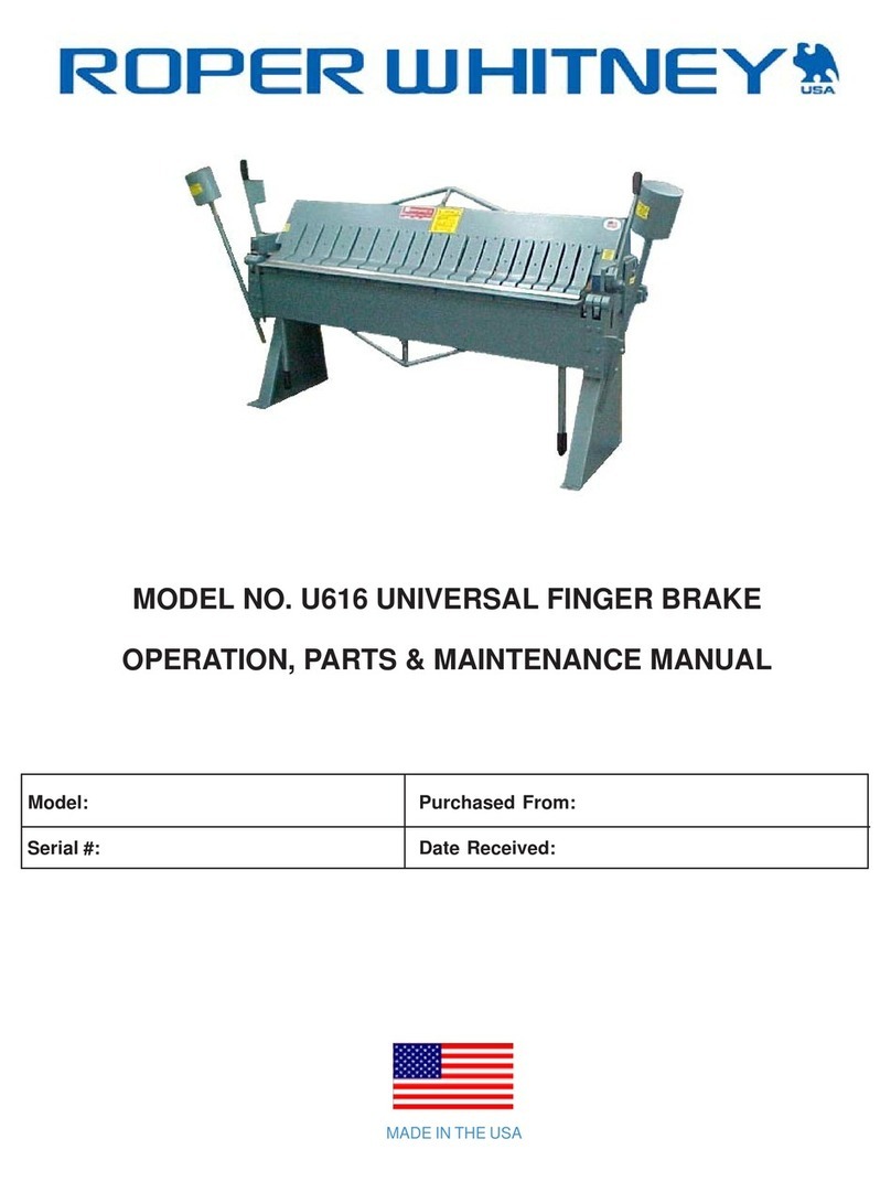 Roper Whitney U616 Manuel utilisateur