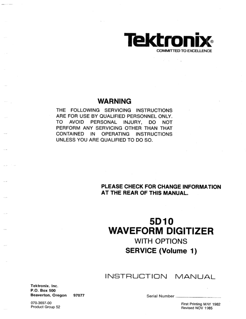Tektronix 5D10 Manuel utilisateur