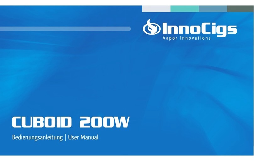 InnoCigs CUBOID 200W Manuel utilisateur InnoCigs CUBOID 200W Manuel utilisateur