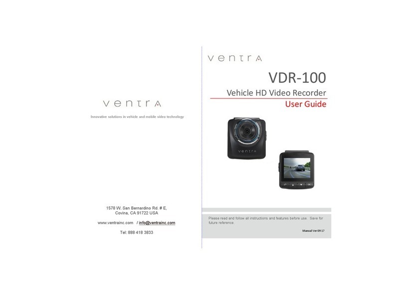 VENTRA VDR-100 Manuel utilisateur VENTRA VDR-100 Manuel utilisateur