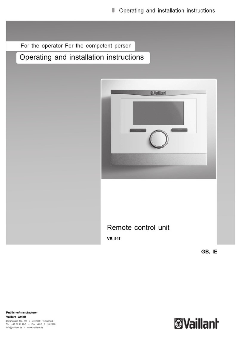 Vaillant VR 91f Manuel utilisateur