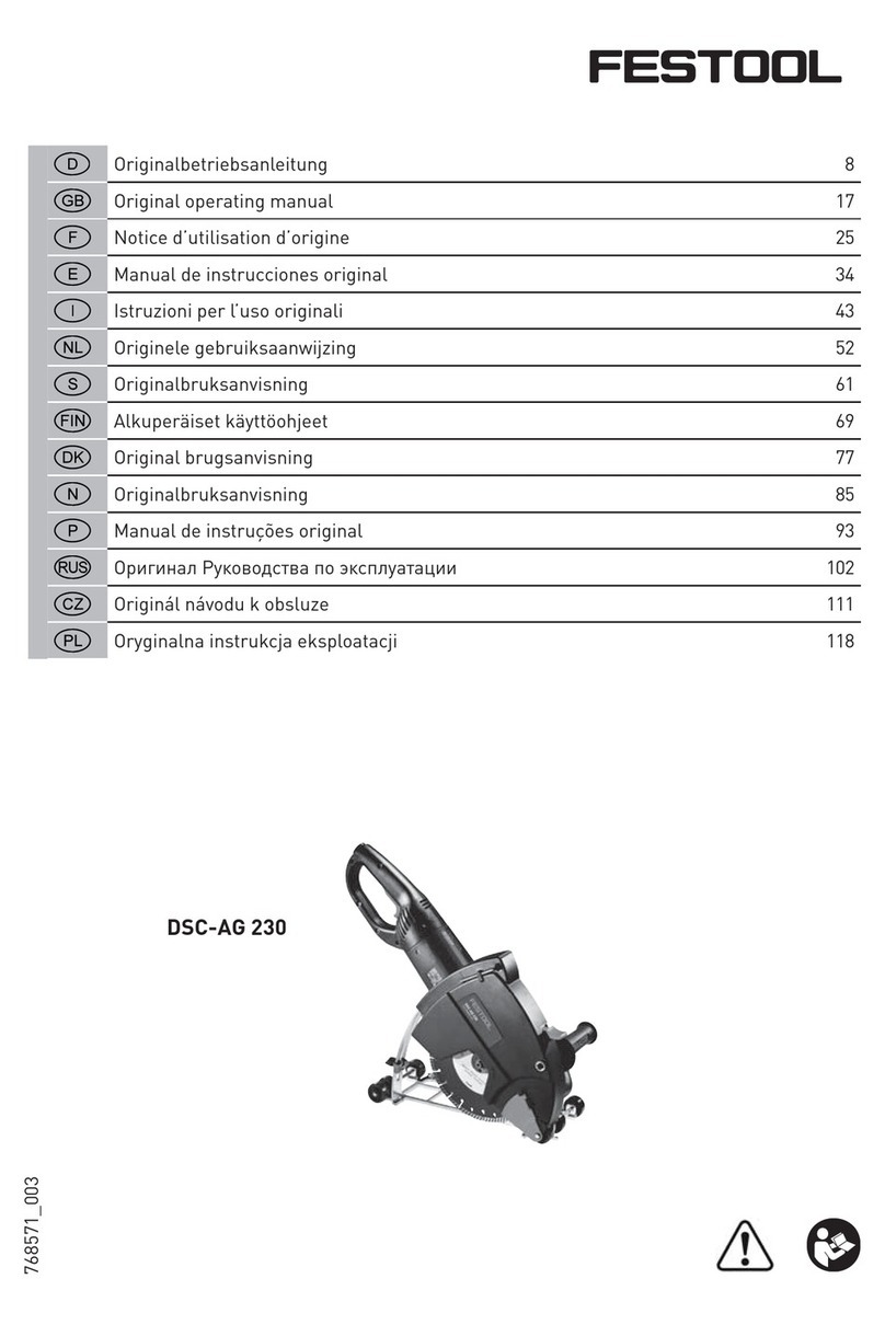 Festool DSC-AG 230 Instructions d'installation