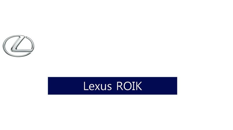 Lexus ROIK 2017 Manuel utilisateur
