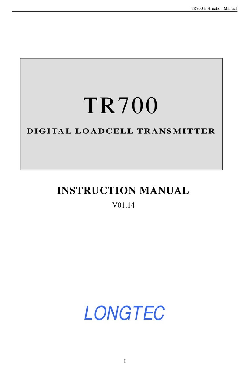 Longtec TR700 Manuel utilisateur