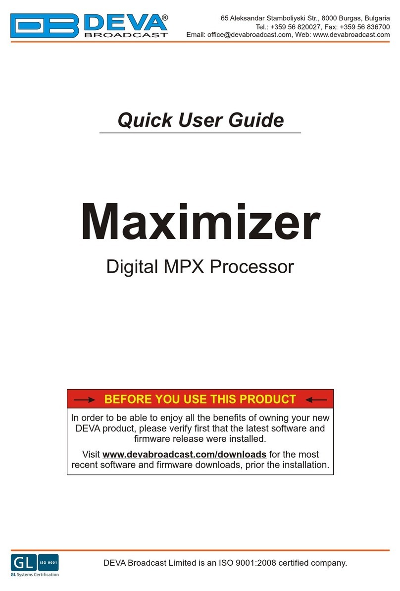 DEVA Maximizer Manuel d'instructions DEVA Maximizer Manuel d'instructions