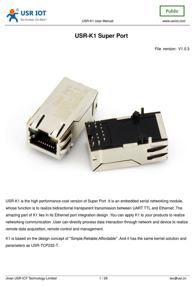 USR IOT USR-K1 Manuel utilisateur