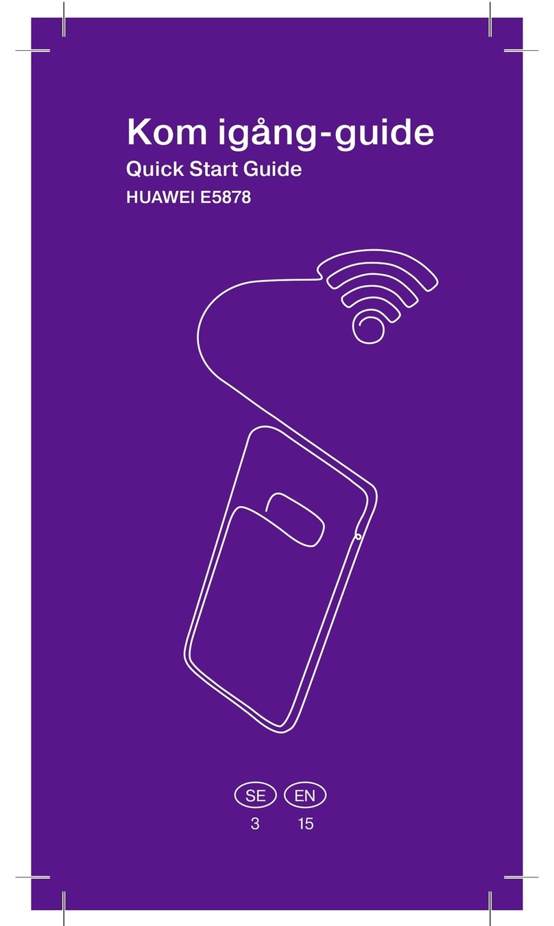Huawei Mobile WiFi E5878 Instructions d'utilisation et d'entretien