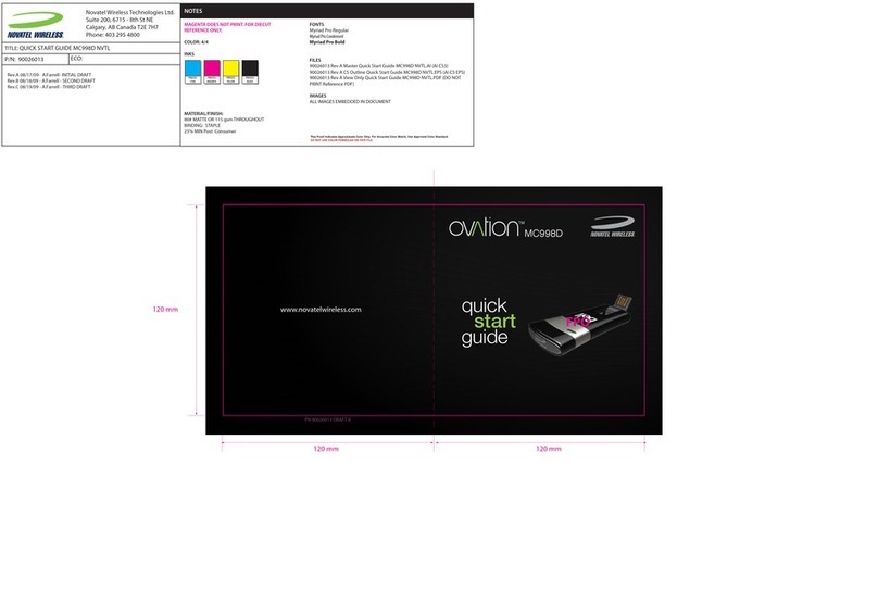 Ovation MC998D Manuel utilisateur