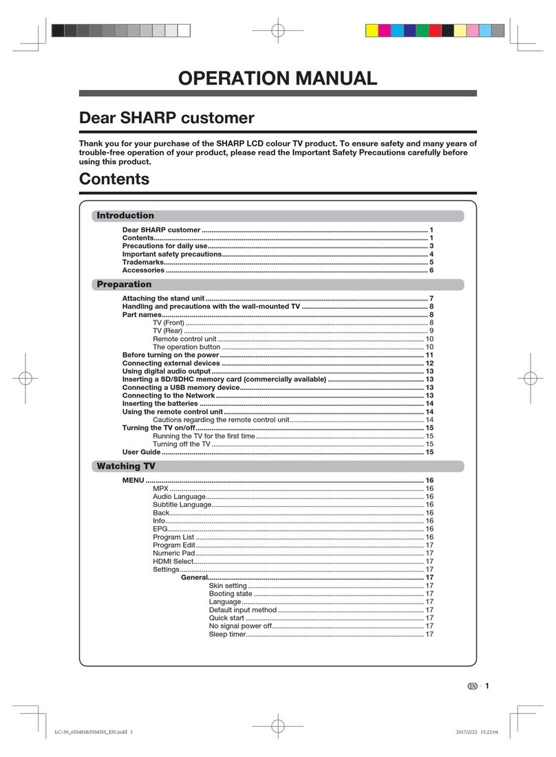 Sharp LC-50S4H Manuel utilisateur