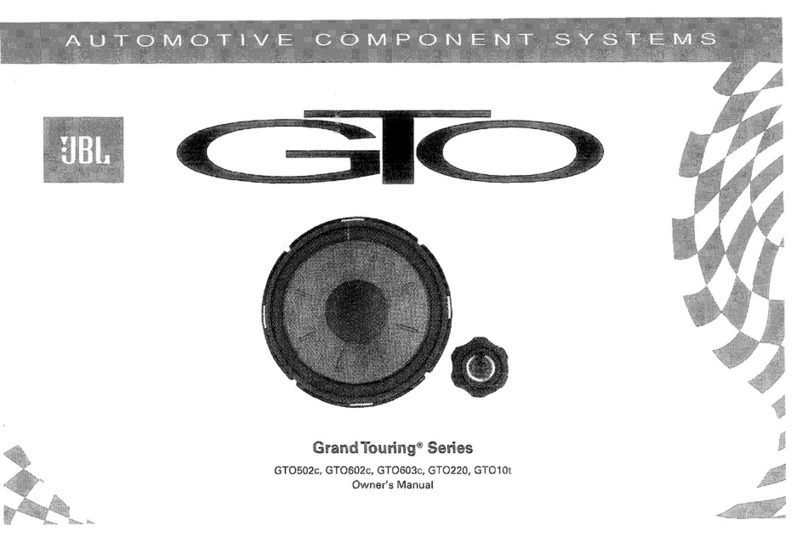 JBL GTO502C Manuel utilisateur