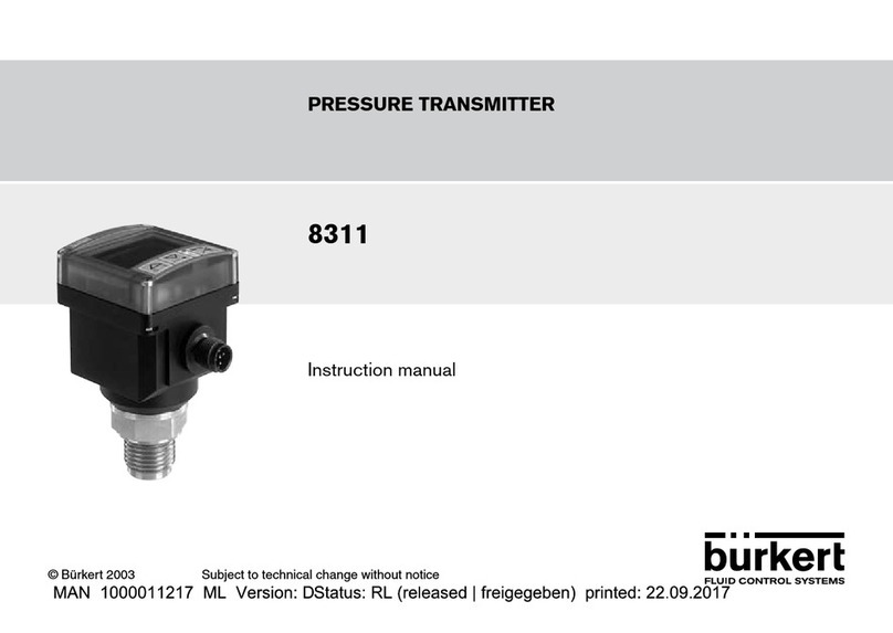 Bürkert 8311 Manuel utilisateur
