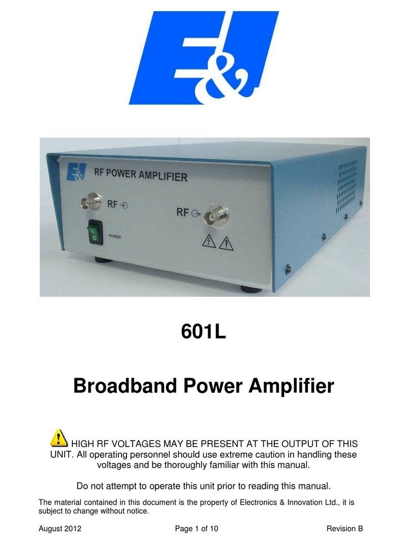 Electronics & Innovation 601L Manuel utilisateur