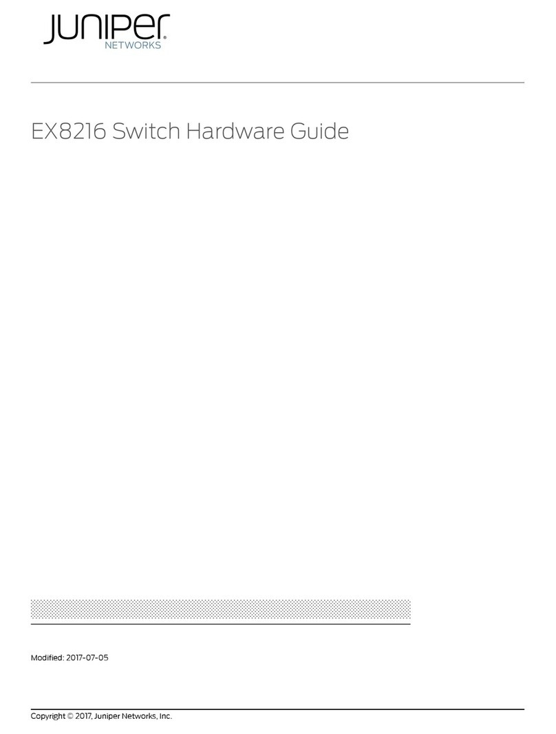 Juniper EX8216 Instructions d'installation