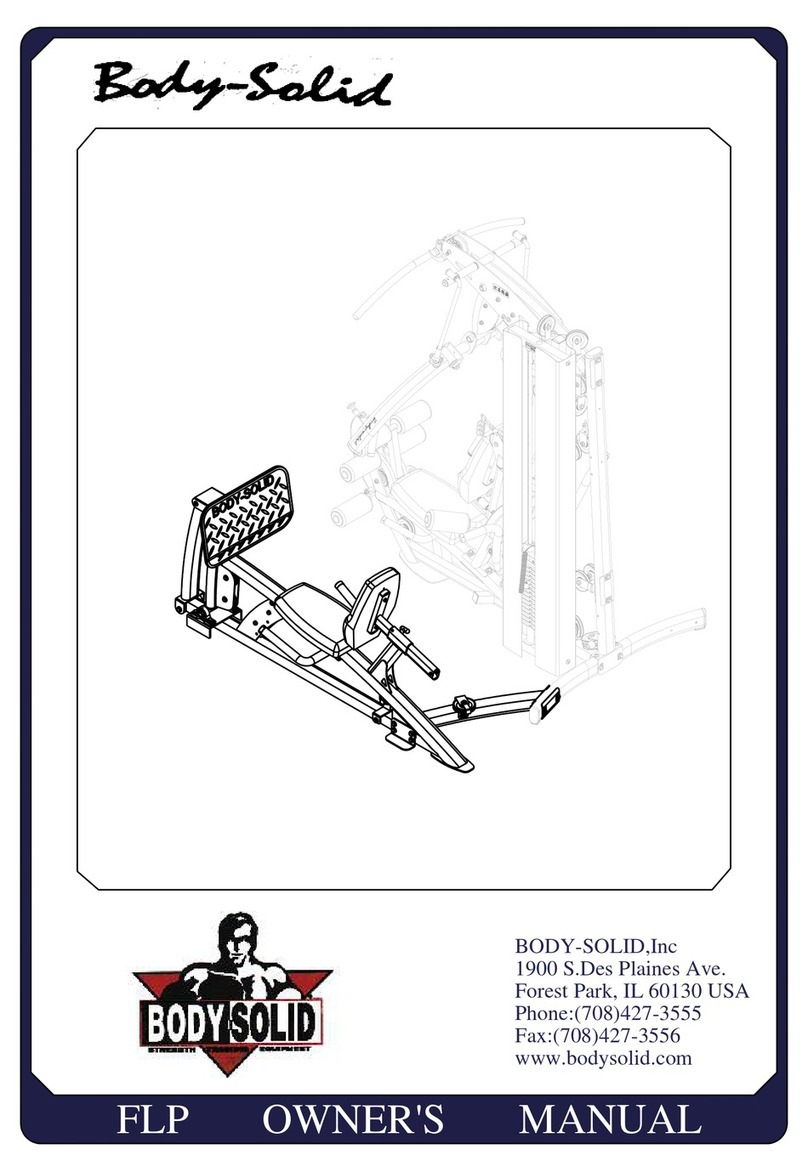 Body Solid FLP Manuel utilisateur Body Solid FLP Manuel utilisateur