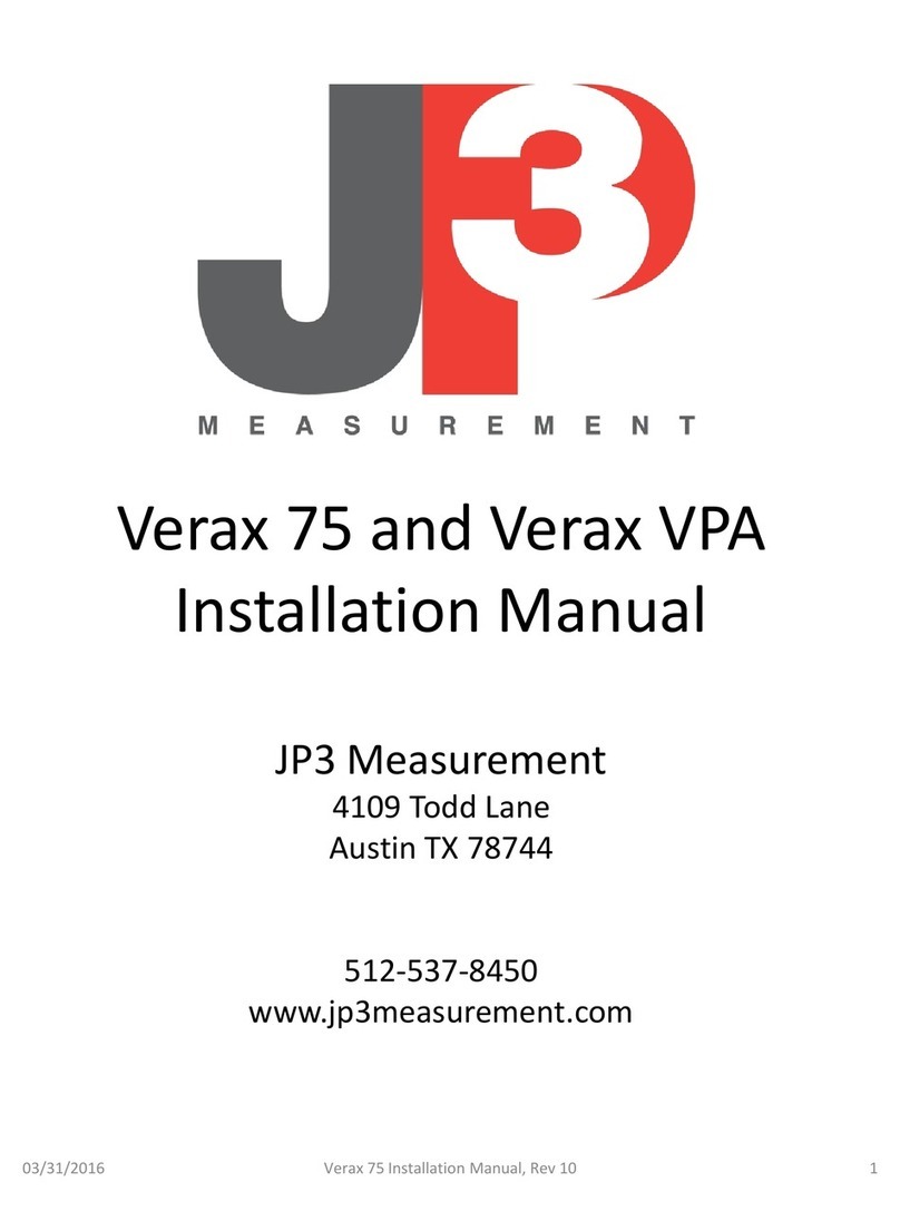 JP3 Verax 75 Manuel utilisateur