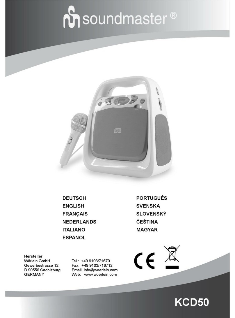 SOUNDMASTER KCD50 Manuel utilisateur