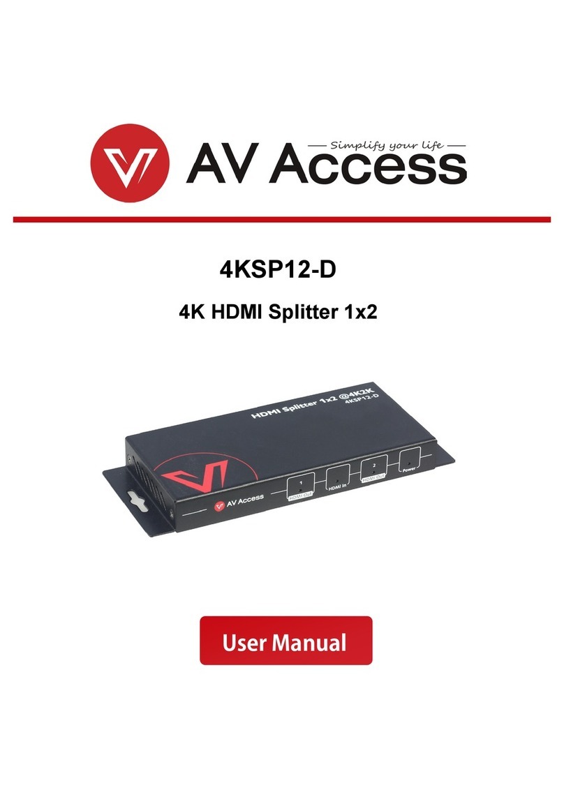 AV Access 4KSP12-D Manuel utilisateur