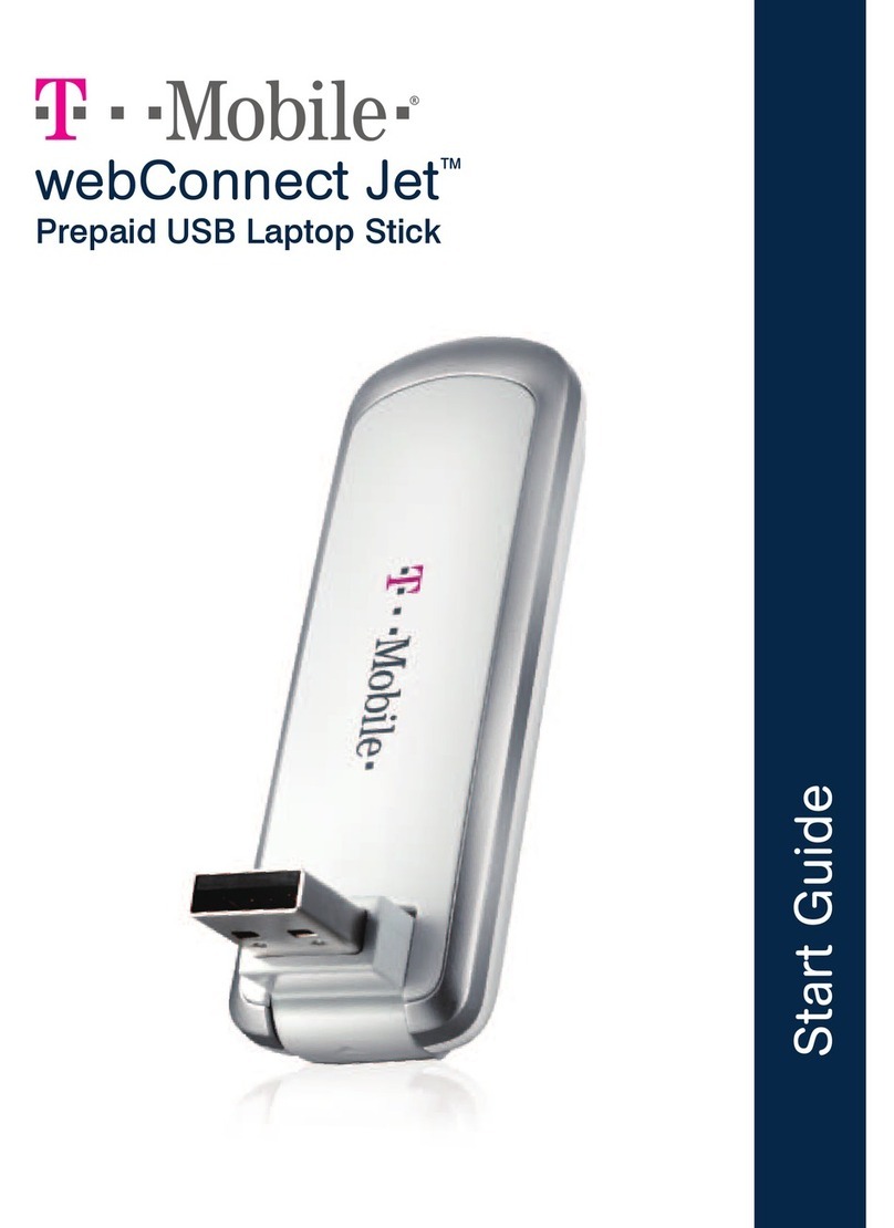 T-Mobile webConnect Jet Manuel utilisateur T-Mobile webConnect Jet Manuel utilisateur