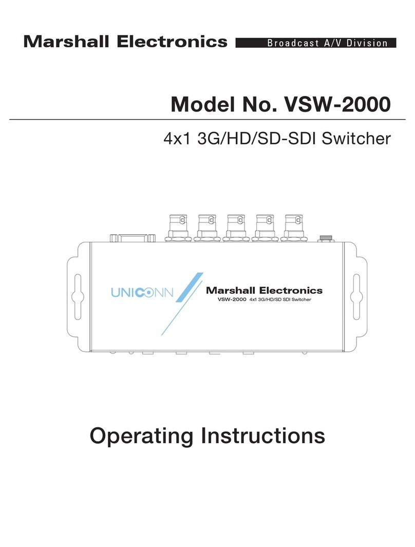 Marshall Electronics VSW-2000 Manuel utilisateur