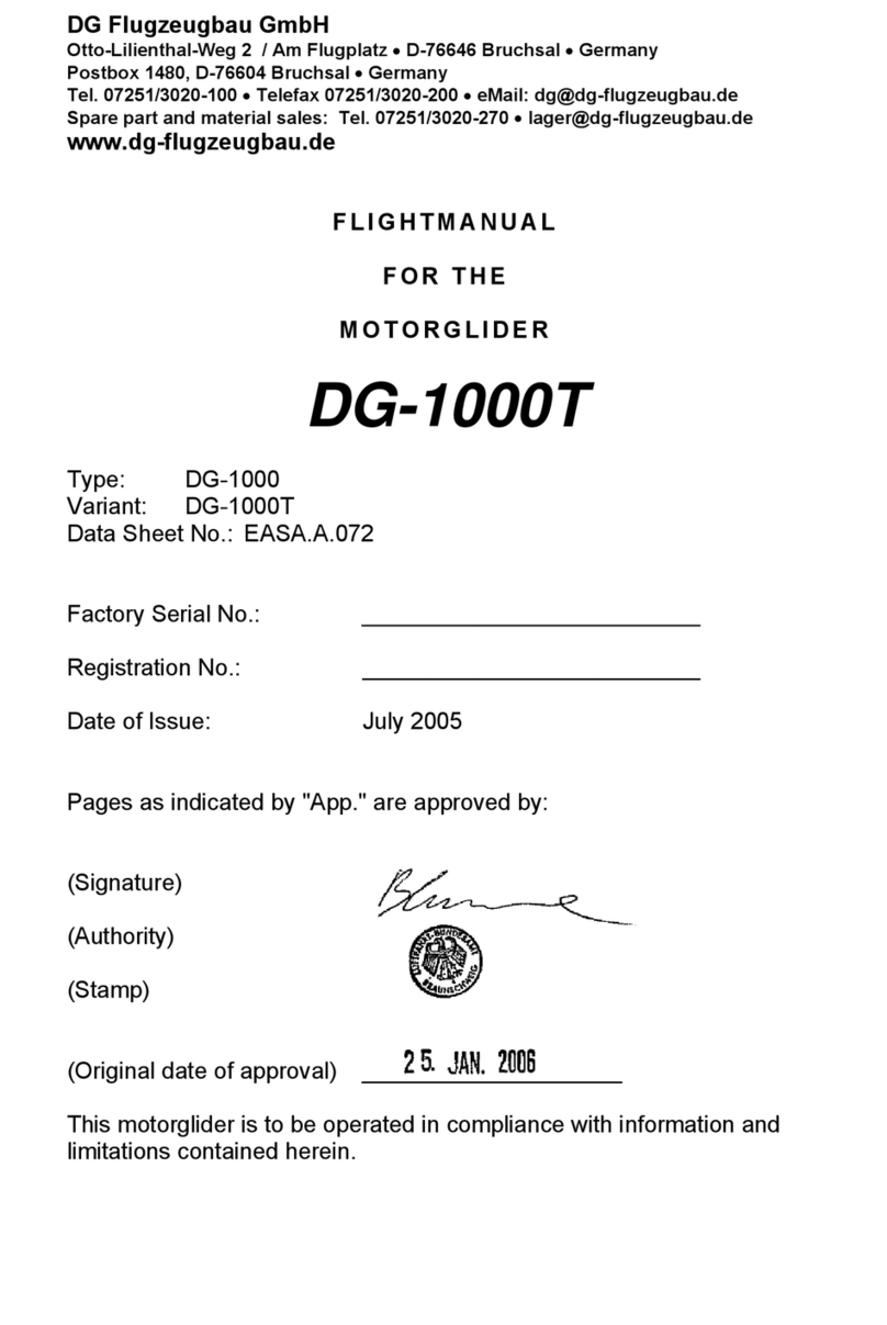 DG Flugzeugbau DG-1000 Caractéristiques techniques DG Flugzeugbau DG-1000 Caractéristiques techniques