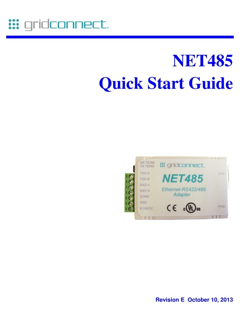 GridConnect NET485 Manuel utilisateur