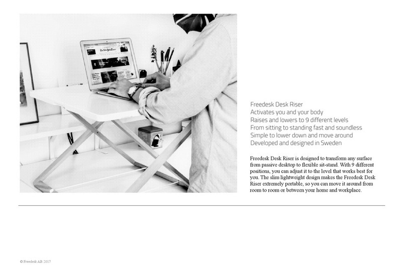 Freedesk Desk Riser Manuel utilisateur