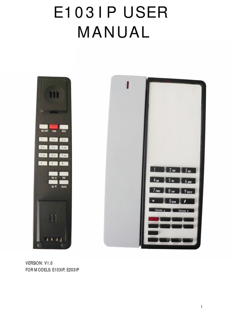 Teledex E103IP RediDock Manuel utilisateur