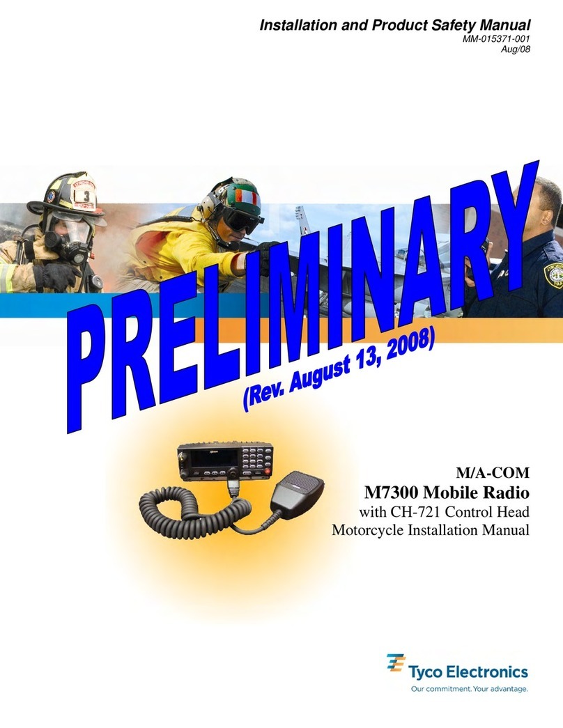 Tyco Electronics M7300 Series Mode d’emploi