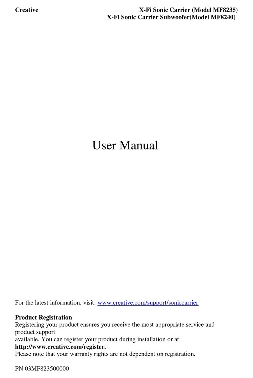 Creative Sonic Carrier MF8235 Manuel utilisateur