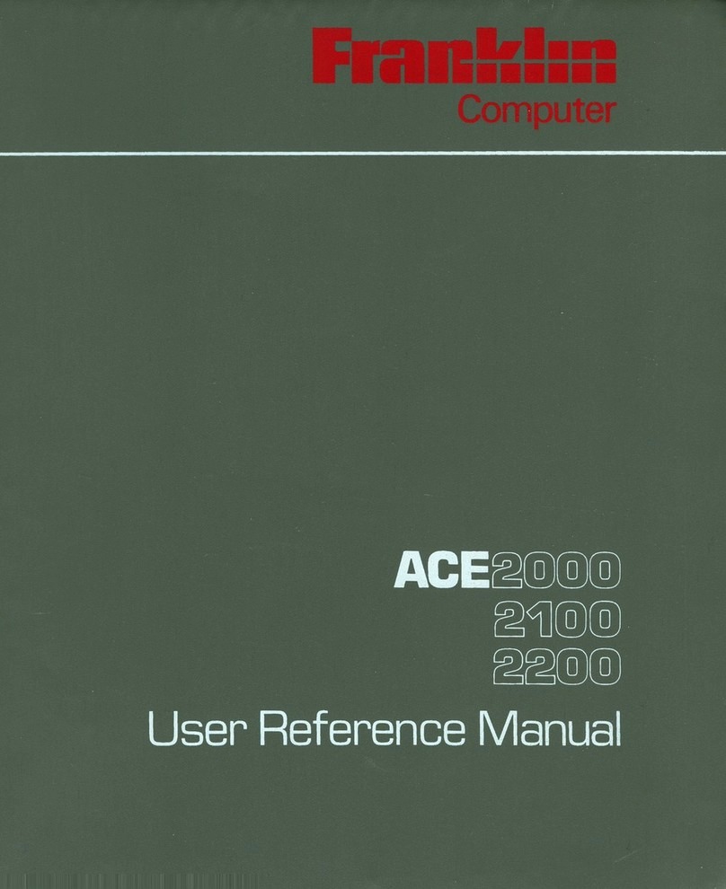 Franklin ACE2000 Instructions de montage