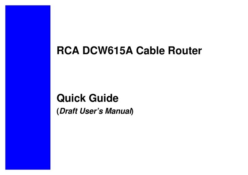 RCA DCW615A Manuel utilisateur