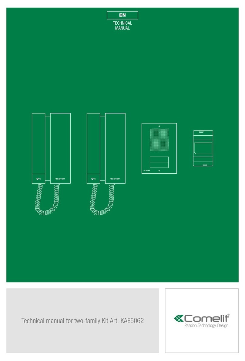 Comelit KAE5062 Manuel utilisateur