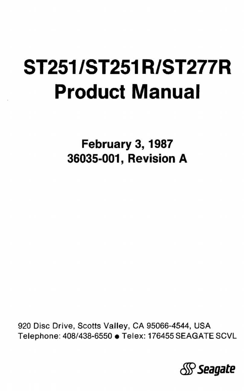 Seagate ST251R Manuel utilisateur