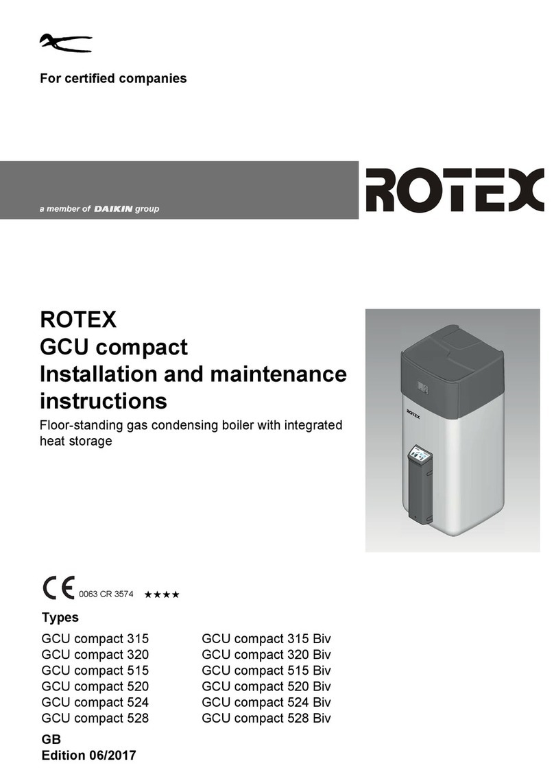 Rotex GCU compact 315 Manuel utilisateur