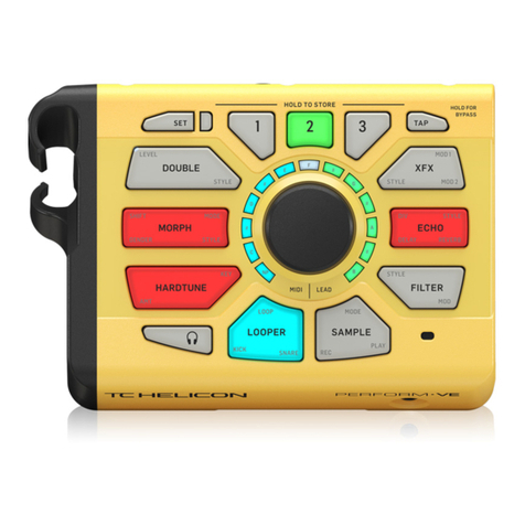 TC-Helicon PERFORM-VE Manuel utilisateur