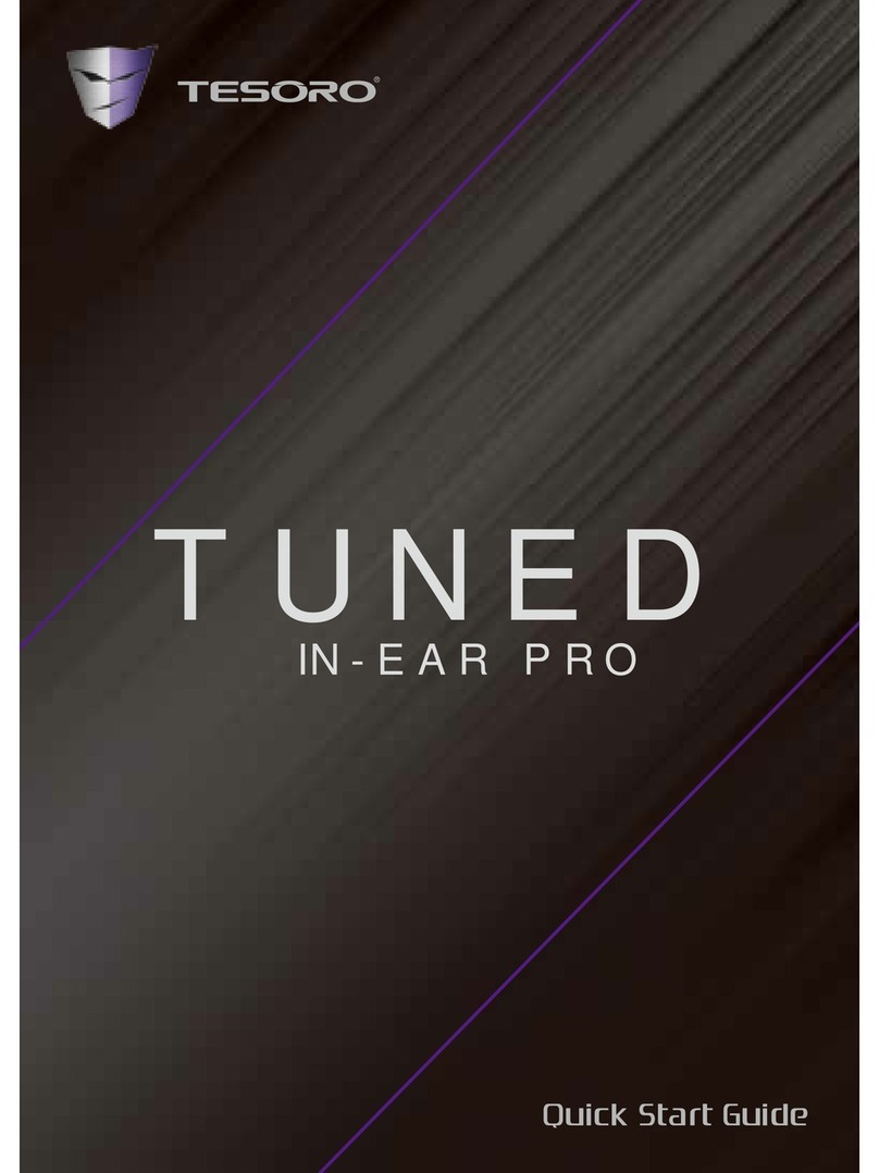 Tesoro TUNED Manuel utilisateur Tesoro TUNED Manuel utilisateur