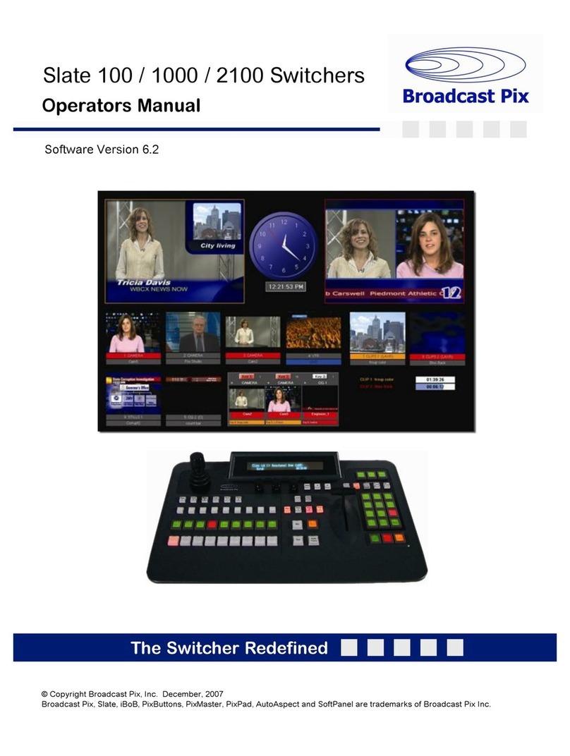 Broadcast Pix Slate 100 Manuel utilisateur
