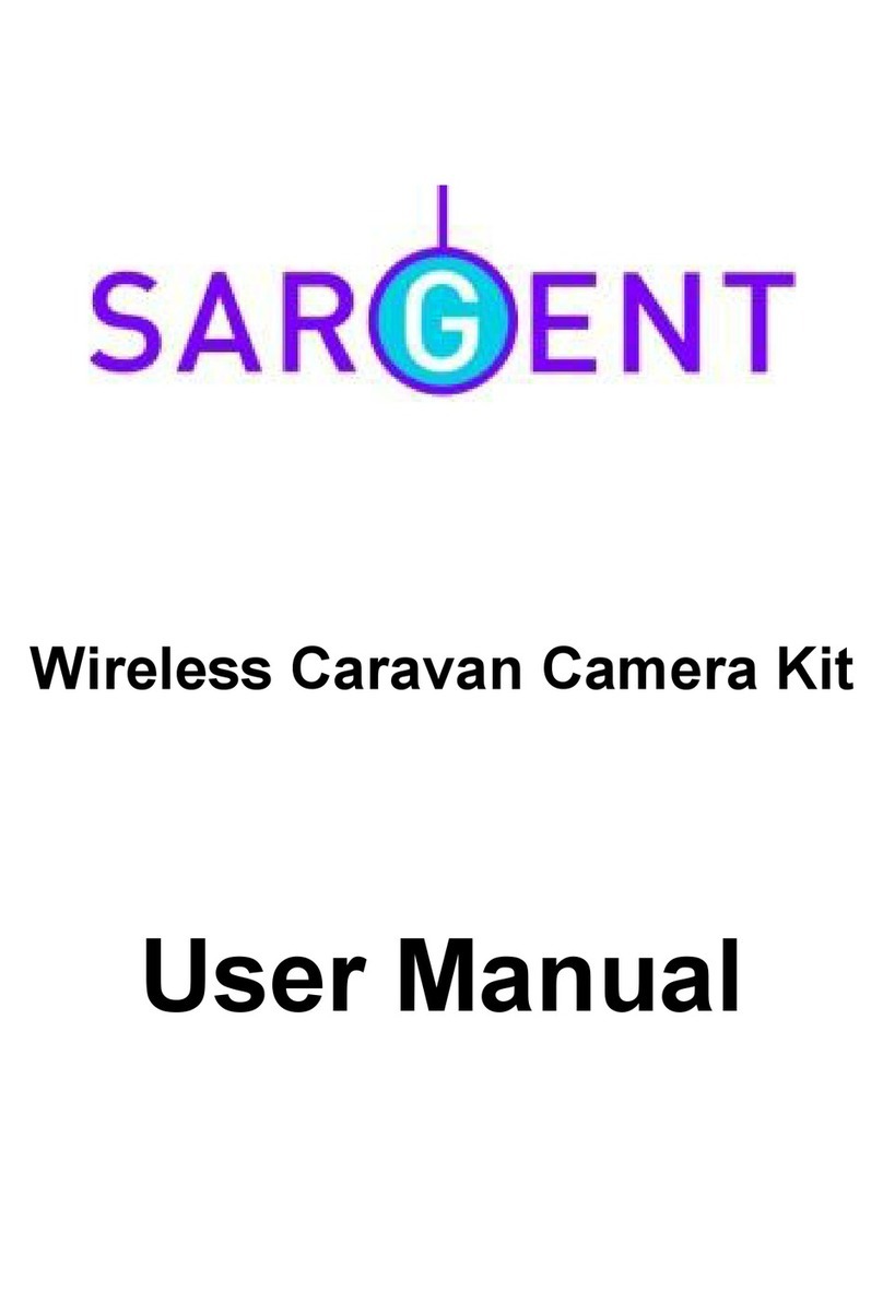 Sargent Caravan Reversing Camera Kit Manuel utilisateur