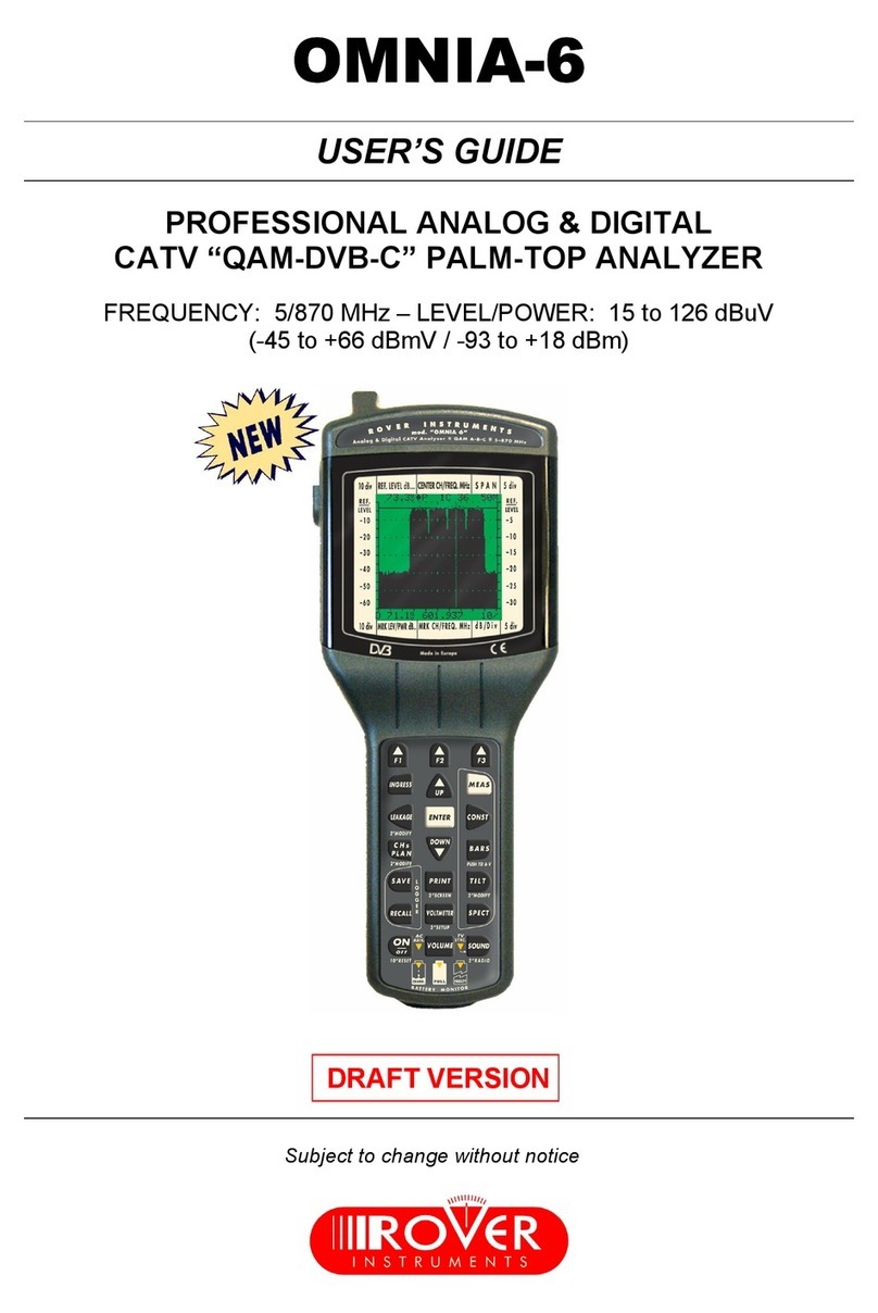 Rover OMNIA-6 Manuel utilisateur