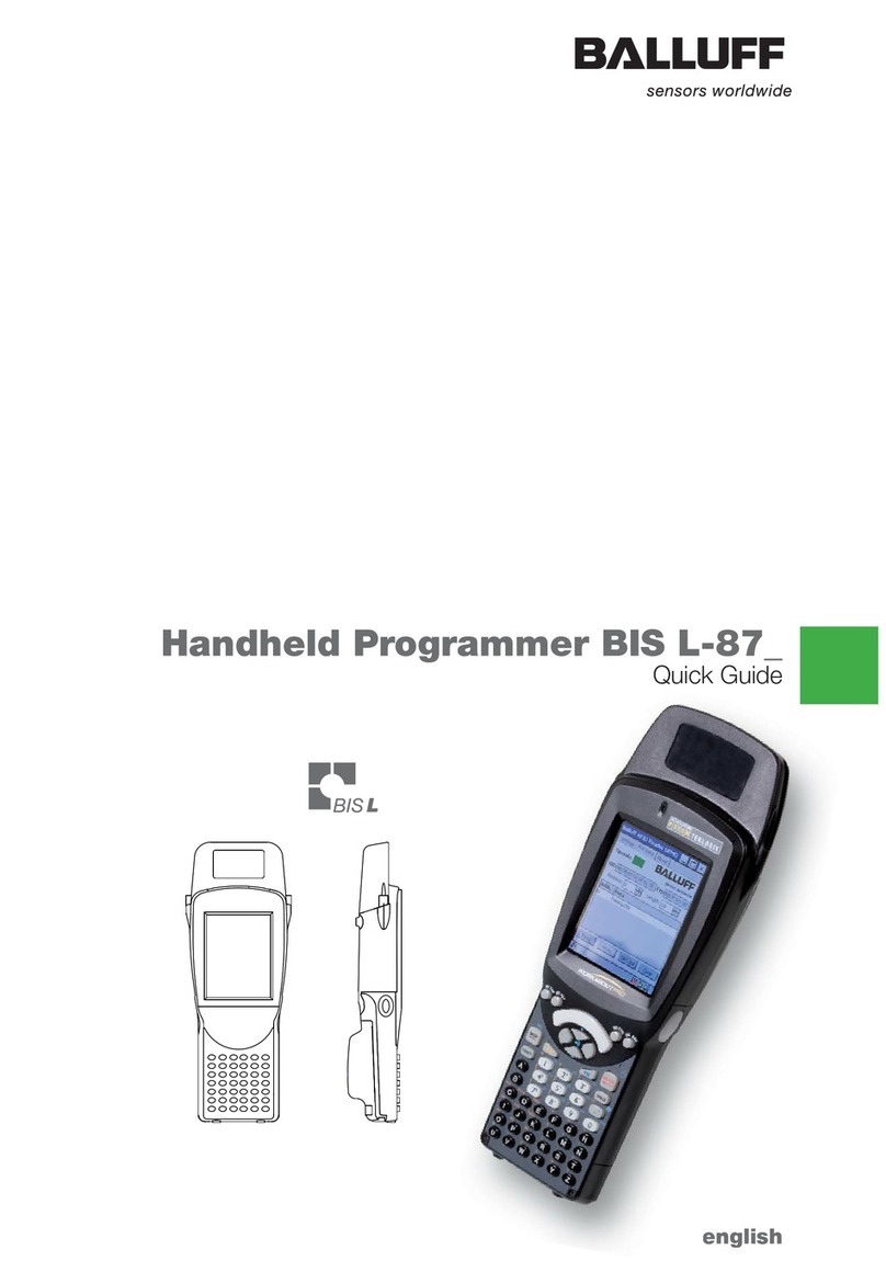 Balluff BIS L-87 Manuel utilisateur Balluff BIS L-87 Manuel utilisateur