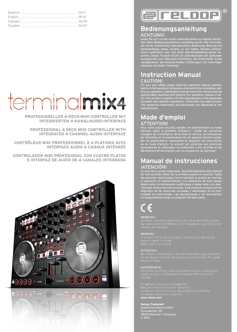 Reloop TerminalMix4 Manuel utilisateur