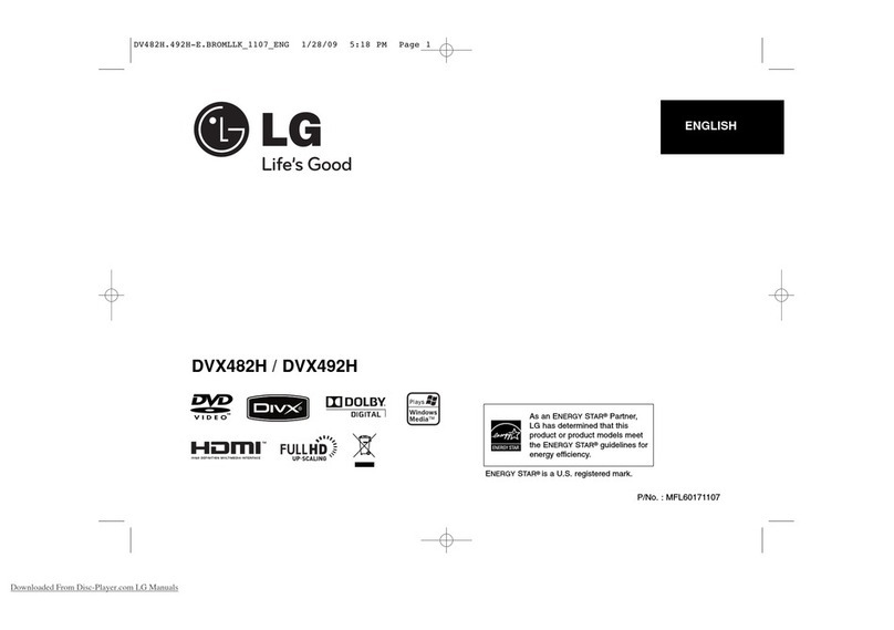 LG DVX482H Manuel utilisateur