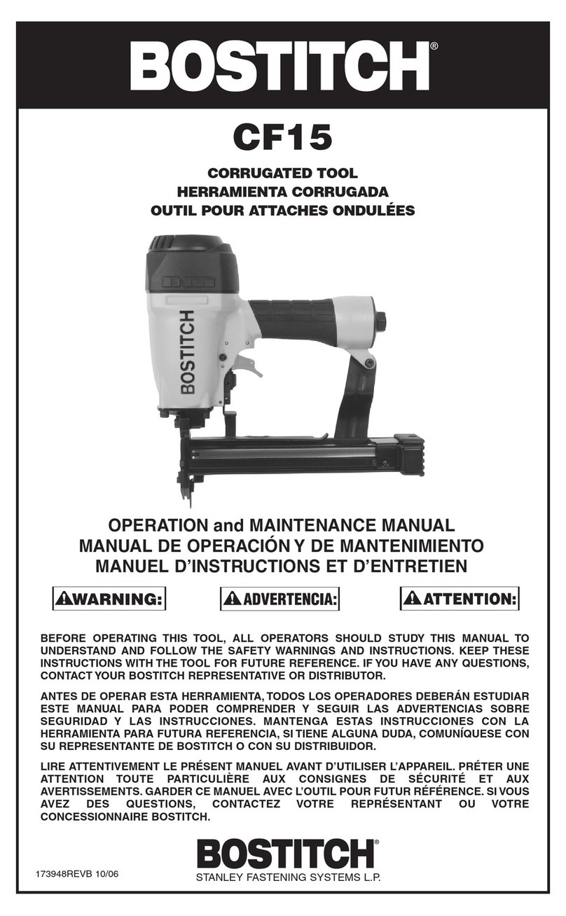 Bostitch CF15 Manuel utilisateur