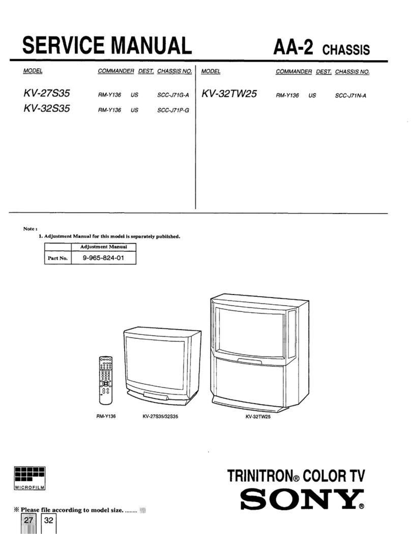 Sony Trinitron KV-27S35 Manuel utilisateur