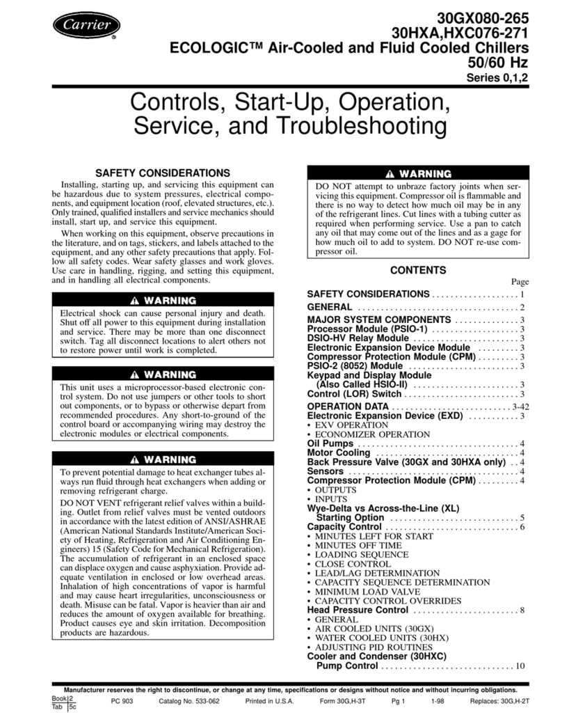 Carrier 30GX080-265 Guide de l'utilisateur