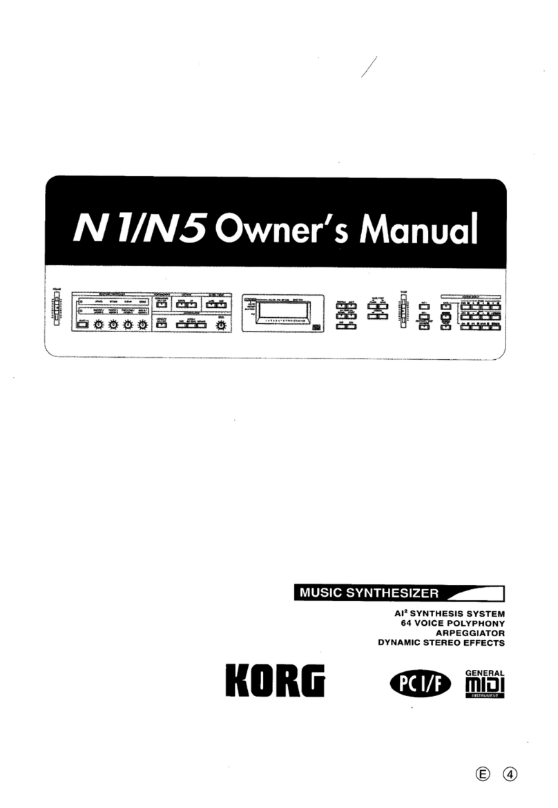 Korg N1 Manuel utilisateur