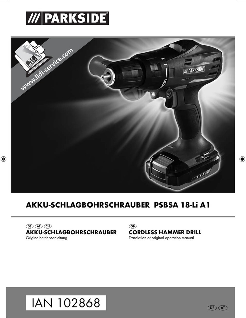Parkside PSBSA 18-Li A1 Manuel utilisateur